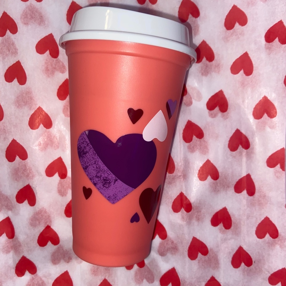 Valentine’s Day reusable Starbucks hot cup!!